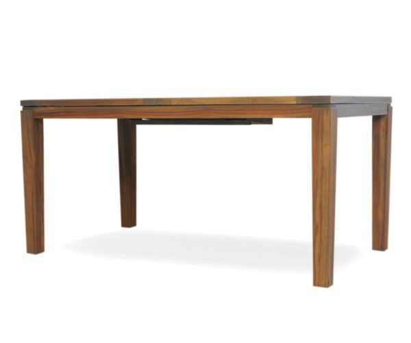 Teak 63"-84" Butterfly Leaf Umbrella Dining Table