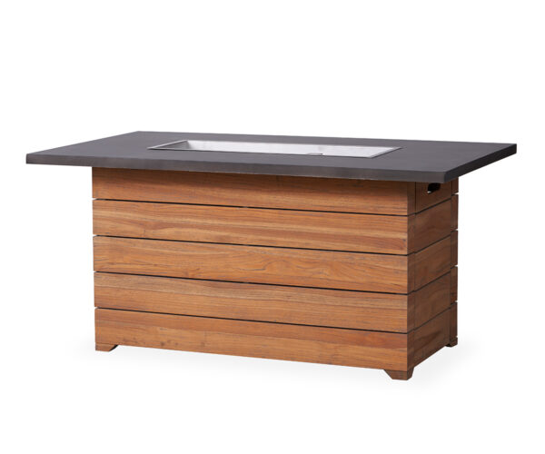 Teak 52" Rectangular Fire Table