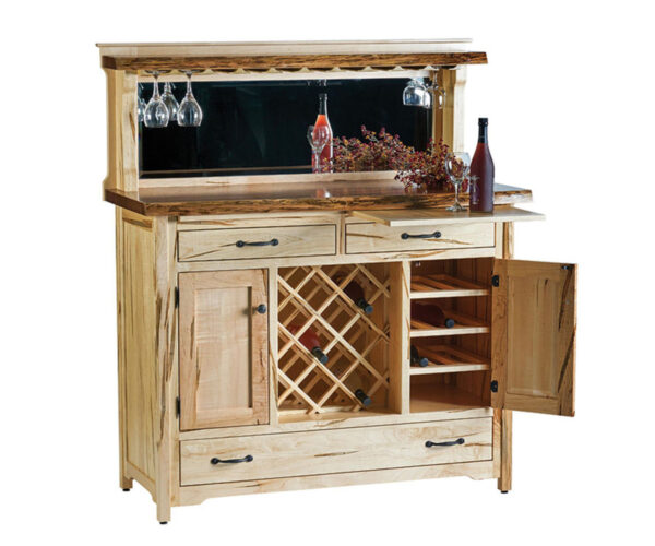 Boulder Wine Buffet with Live Edge Top