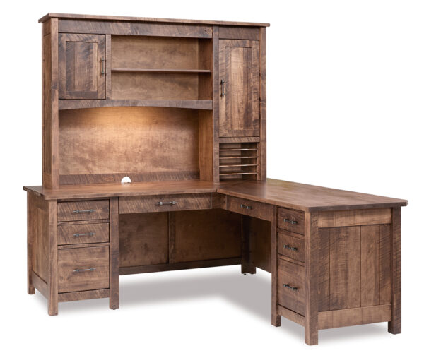 Houston L Desk With Hutch