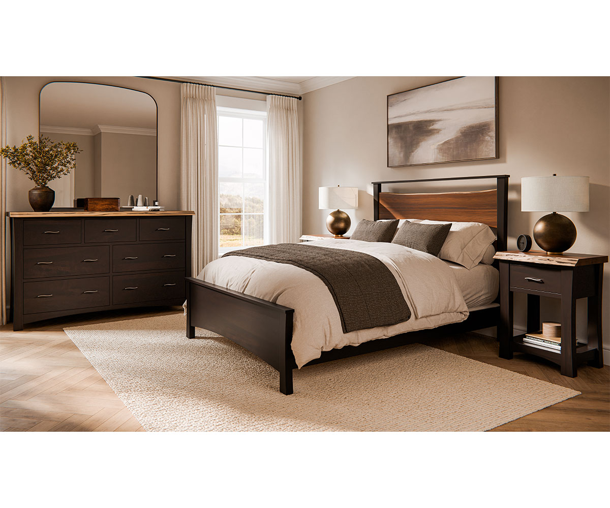 Highlands 3 Drawer Nightstand - Image 2