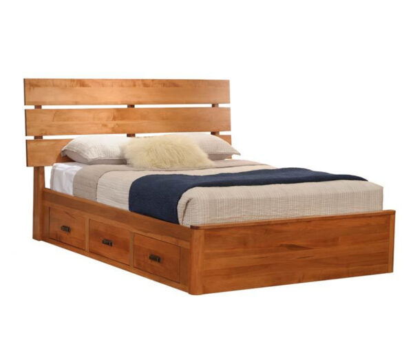 Galaxy Slat Platform Bed with Drawers
