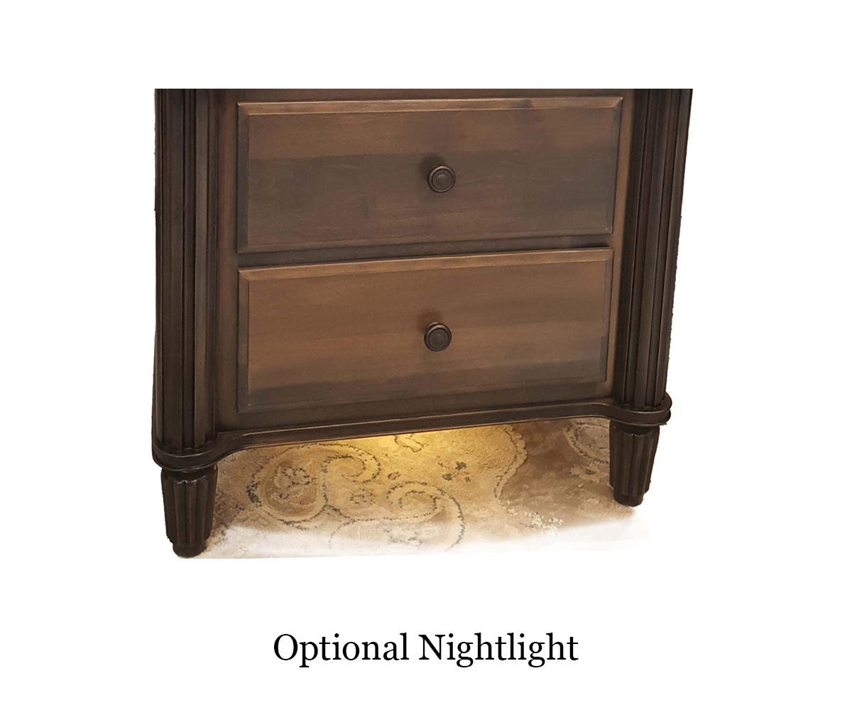 Louis Phillipe 3 Drawer Nightstand - Image 7