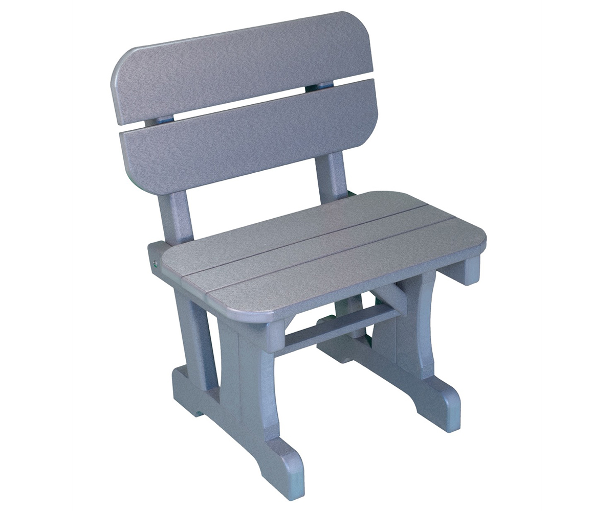 24" Bench With Back