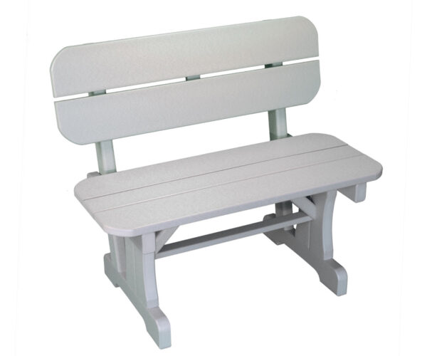 36" Bench With Back