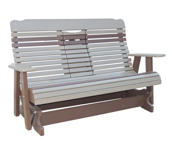5' High Curve Back Settee Glider