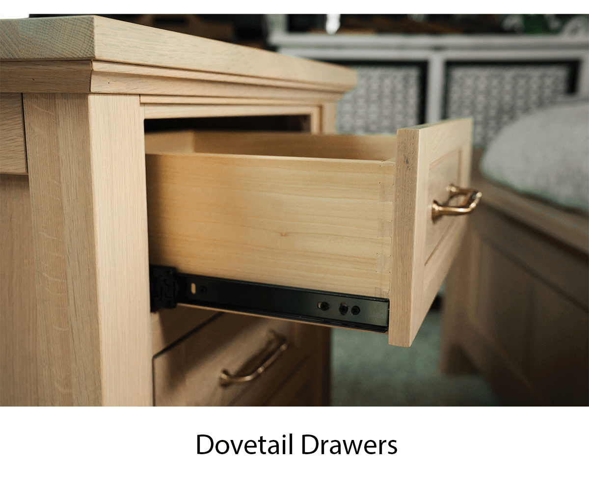Olde Tyme 3 Drawer Nightstand - Image 2