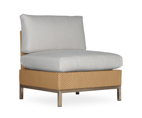 Elements Armless Lounge Chair With Loom Back
