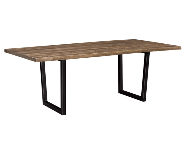 Live Edge Rough Sawn Table With Lifestyle Base