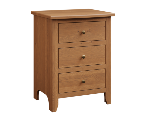 Classic Shaker 3 Drawer Nightstand