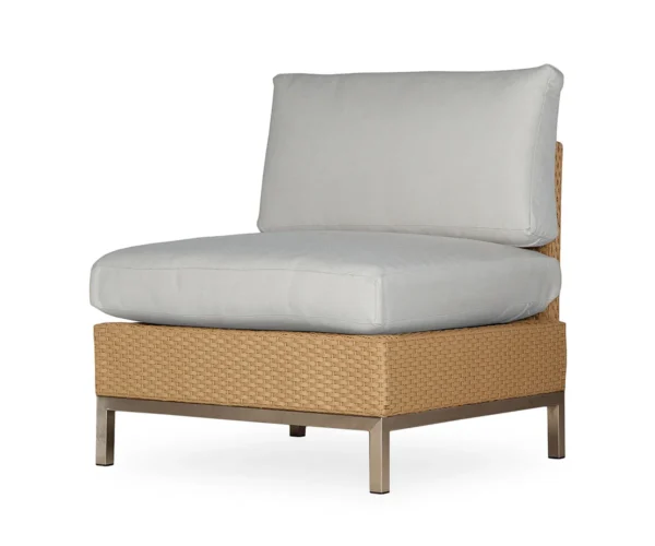 Elements Armless Lounge Chair With Loom Back