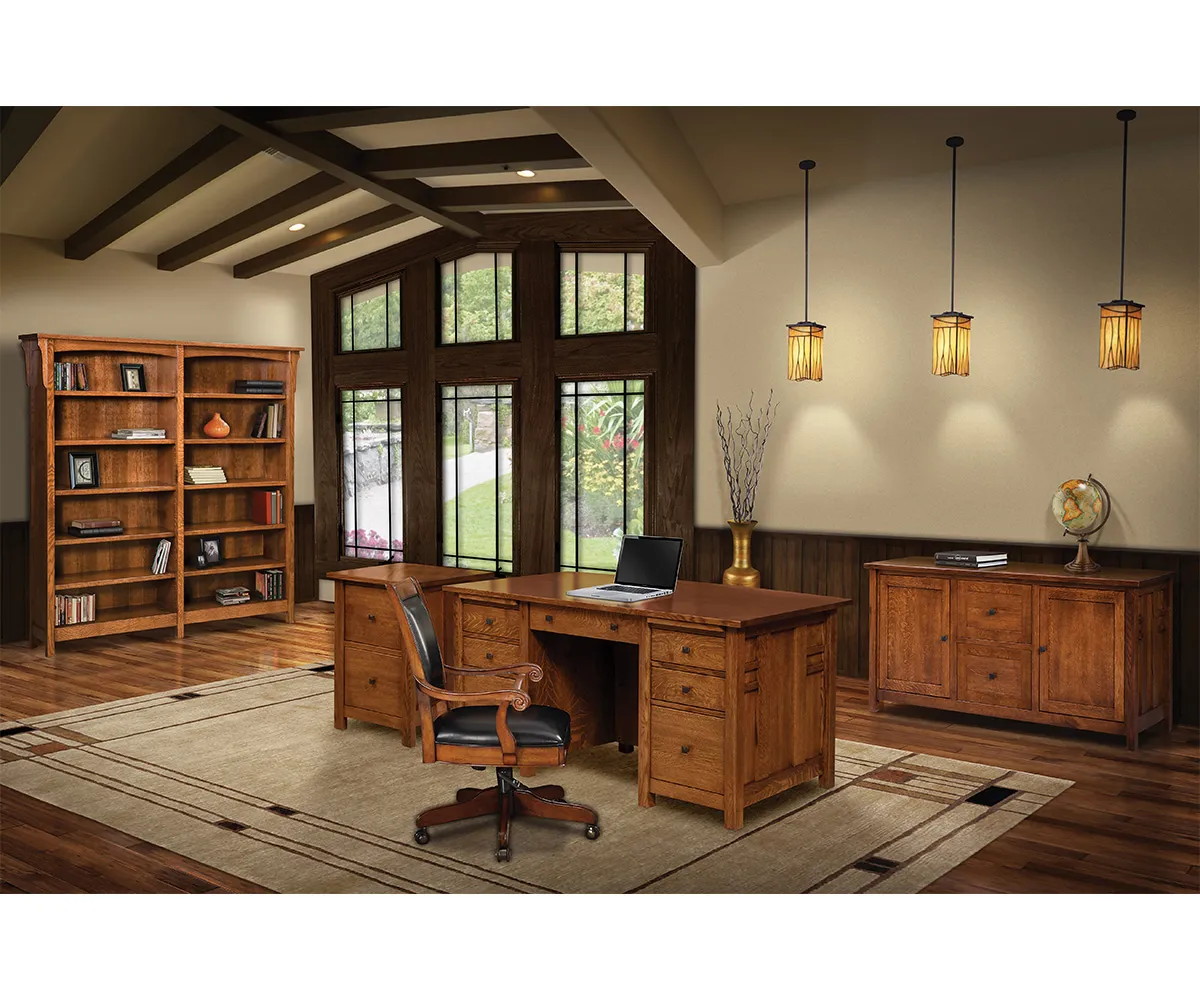 Kascade Single Pedestal Desk - Image 2